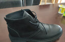 羚步 马丁靴男夏季高帮耐磨工装短靴英伦复古百搭中帮皮鞋休闲靴子 黑色（头层羊皮） 40 实拍图