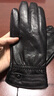 曼查斯特 皮手套男士 冬季保暖 羊皮手套男士新款真皮手套MCS8109 绵羊皮触控黑色 L 实拍图