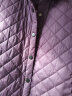 衣典零一（LEDIALYI）2023秋冬季女装新款休闲中年保暖格子中长款衬衫女长袖衬衣外套 紫色 XL 晒单实拍图