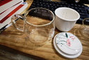 美斯尼 玻璃茶杯茶水分离水杯陶瓷过滤内胆办公室茶杯茶具高硼硅泡茶杯 绿荷（380毫升） 实拍图
