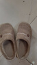 福虹辰2025踩屎感棉拖鞋女士厚底防滑冬季外穿居家情侣保暖学生棉拖男 卡其色(竖条小熊) 42-43 适合41-42 实拍图