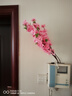 仿真桃花梅花樱花绢花干花假花商场酒店居家装饰春节摆放花艺 65厘米长 粉红色 实拍图