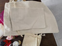 聚珥 大米包装袋帆布棉布米袋面粉袋束口抽绳布袋子订做（3条价格） 现货原生态大米袋20斤（3条） 实拍图