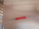 若轩软柄勾针工具套装手工diy编织包包毛衣针毛线防滑钩针材料包 双头细钩针 1支(送记号扣) 实拍图