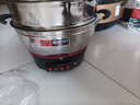 仕索思电热锅家用多功能电炒锅不锈钢电火锅电蒸锅电煮锅电锅蒸煮一体式电锅电炖锅炒菜锅大功率做饭锅 4L 四挡 28cm【一锅一笼】 加厚锅体0.6毫米 实拍图