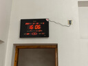 虹泰（HoTai）led数码万年历电子钟表挂钟客厅电子钟wifi授时钟表自动校时3958 39x58cm节气款红光-普通版 实拍图