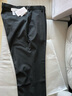 九牧王2025秋冬新款 商务正装男士垂感西裤男 通勤直筒合体保暖工装长裤 黑色合体版 【加厚款-冬】 37 码=腰围2.82尺94厘米 实拍图