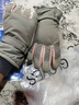 靓魅姿滑雪手套女冬天韩版防泼水防寒保暖加绒加厚手套棉骑行玩雪手套 灰色 均码 实拍图