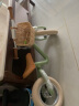 kidpop儿童平衡车无脚踏1-4岁宝宝滑行车入门礼物原创设计轻奢野餐风 绿色 实拍图