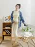 全棉时代孕妇月子服孕妇装哺乳喂奶风柔棉秋衣秋裤套装 白160 实拍图