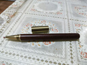 金镶玉 宜兴原矿紫砂杯  描金家用办公杯陶瓷茶杯茶具保温杯礼盒装 纳福紫砂办公杯礼盒套装360ml 实拍图