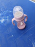 格林博士新生儿玻璃防胀气倒置奶瓶宽口径手柄吸管奶瓶婴幼儿宝宝奶瓶 粉色玻璃240ml（S奶嘴） 实拍图