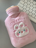 尚野优品 热水袋注水防爆PVC暖水袋热敷暖肚子暖宝宝学生女暖手宝充灌水暖手袋暖腰暖手脚暖腹袋儿童大号 刺绣款卡通动物350ml图案随机 实拍图