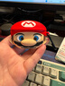 京苑 适用于AirPods Pro二代保护套airpods4苹果耳机套1/2/pro3代卡通蓝牙壳一二三代硅胶防摔保护壳 【马里奥】+挂钩 AirPods Pro/Pro2保护套 实拍图