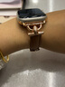 MSSM适用苹果手表真皮表带女款apple watch小蛮腰表带iwatchS11/ultra3/S10/9/SE3【浅棕】44/45/46/49 实拍图