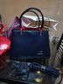 北狐真皮包包女中年女士妈妈包头层牛皮高贵时尚大气手提包大容量挎包 蓝色加钱包卡包香包 实拍图