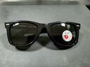 雷朋（RayBan）雷朋太阳镜墨镜徒步旅行者方形舒适男女款开车偏光太阳镜0RB2140F 偏光款901/58黑框绿色尺寸52 实拍图