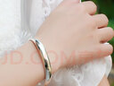 COISE999足银手镯女简约素圈银镯子时尚光面推拉手环新年礼物送妈婆婆 银手镯女款-重约34g 生日礼物 实拍图
