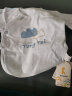 童泰四季0-3个月婴儿男女衣服半背衣两件装 TS23J069 蓝色 59 晒单实拍图