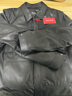 皮尔卡丹（pierre cardin）春秋季新款海宁真皮皮衣男士头层牛皮油蜡修身短款皮夹克外套大码 黑色 175/XL 建议125-140斤 实拍图