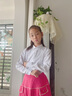 衣诺坊儿童衬衫白色长袖衫衣六一演出服打底衫女童衬衫大合唱T恤 实拍图