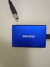 三星（SAMSUNG） 2TB Type-c USB 3.2 移动固态硬盘（PSSD） T7 蓝色 NVMe传输速度1050MB/s 手机直连笔记本外接 实拍图