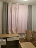诺罗窗帘北欧风格定制雪尼尔纯色拼接简约现代加厚遮光客厅卧室落地窗 雪尼尔-灰+粉（高温定型） 韩折-宽1.5高2.7一片(可改高) 晒单实拍图