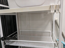 溢彩年华  厨房置物架落地零食收纳推车可移动卫生间家用蔬菜储物架1061WH 实拍图