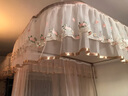 南极人三开门落地U型铝合金导轨蚊帐1.8X2米家用防蚊1.5米不打墙可伸缩 花香四溢【香槟】 1.5X2.0m床 实拍图