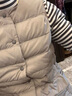 无印良品（MUJI）女式 便携式 无领马甲 羽绒背心 羽绒服 浅米色3A M  实拍图