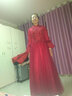 麦斯贝思敬酒服新娘新款冬季加厚酒红色长袖中式回门服结婚晚礼服女秋冬 酒红色长款加厚 L 实拍图