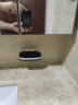 壁挂式肥皂盒免打孔香皂盒吸盘沥水卫生间置物架浴室大号双格皂盒 单层（黑色） 实拍图