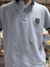 伴1号（BANYIHAO）男童短袖T恤夏季夏天衣服翻领POLO衫棉宽松儿童上衣男孩中大童 浅蓝色 170 实拍图