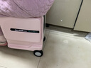 Airwheel爱尔威电动行李箱可骑行拉杆登机箱铝框可坐智能代步旅行箱男女 20英寸豪华版-粉 实拍图