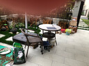 藤朝家具（Teng chao jia ju）藤朝户外遮阳伞庭院伞大太阳伞罗马伞室外露台花园摆摊户外伞 【抗风带灯】3米+400斤水箱 实拍图