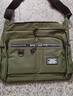 大容量男包单肩包防水耐磨背包多口袋做生意包商务休闲男士学生 军绿色【大容量防水耐磨】 实拍图