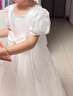罗蒙毕业演出主持人礼服女童毕业白色公主裙生日花童钢琴 长款 130 实拍图