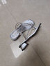 逸兰朵仙女风粗跟套趾凉鞋女外穿2025新款配裙子百搭沙滩度假夹趾凉拖夏 银色【优质优选版】 38 (240mm) 实拍图