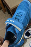 卡尔美（KELME）儿童足球鞋魔术贴免系带碎钉TF透气学生球鞋6873003 彩蓝 38 实拍图
