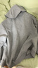 真维斯（JEANSWEST）卫衣女春秋季新款外套女开衫连帽情侣男女装上衣服小个子休闲宽松 麻灰 纯色 M 实拍图