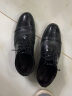 北欧图（BEIOUTU）皮鞋男士冬季保暖商务正装低帮系带结婚鞋子 6708 黑色-加绒 42 实拍图