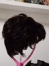 恒发假发女全头套真发短卷发遮白发老人妈妈款时尚透气自然假发套 递针头旋+透气网 深棕色 短发 均码 实拍图