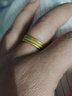 中鑫珠宝七夕礼物三生三世黄金戒指女细款磨砂足金999.9素圈光面戒 【现货】3.81克（11号） 实拍图
