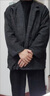 安初夏毛呢夹克外套男士休闲套装秋冬季保暖时尚穿搭配潮流衣服男装 毛呢黑外套+德绒衫+加绒裤 XL【建议120-140斤】 实拍图
