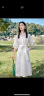 伊芙丽（eifini）伊芙丽2023春装新款设计感轻薄简约高级感通勤职场衬衫式连衣裙女 本白色 155/80A/S 晒单实拍图