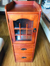 临山 斗柜实木 餐边柜客厅茶水柜抽屉式收纳柜中式茶柜小窄柜储物柜 胡桃色(30*40*90) 实拍图