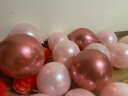新新精艺 气球生日装饰场景布置成人求婚表白婚房用品派对50个装粉 实拍图
