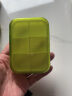folca药盒 六格药盒便携密封大容量饰品收纳盒 绿色yh004 实拍图