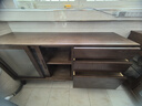 原始原素实木餐边柜简约橡木收纳柜餐边柜靠墙柜黑胡桃色1.5m下节 F8142 实拍图