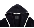 MO&Co.2023冬新品美丽诺羊毛连帽中长双面呢大衣外套MBC4OVCT08 蓝黑色 M/165 晒单实拍图